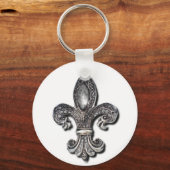 Flor De Lis Fleur De Lis-symbool Sleutelhanger (Voorkant)