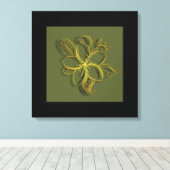 Flor Dourada Canvas Afdruk (Insitu (Houten vloer))