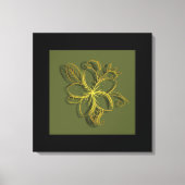 Flor Dourada Canvas Afdruk (Voorkant)