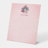 Flor Ever Trouwtafel Reclamebord Met Voetstuk (Voorkant)