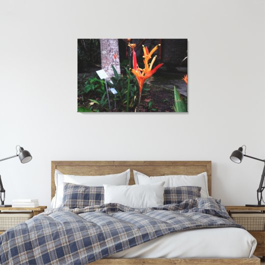 flor laranjada canvas afdruk (Insitu (Slaapkamer))