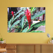 flor vermelha canvas afdruk (Insitu (Woonkamer))