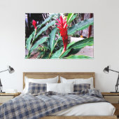 flor vermelha canvas afdruk (Insitu (Slaapkamer))
