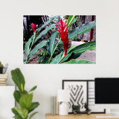 flor vermelha poster (Thuiskantoor)