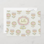 flora73 hallo briefkaart (Voorkant / Achterkant)