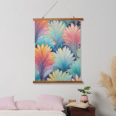Flora 1 Floral Pastel Hangend Wandkleed (Slaapkamer)
