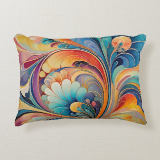 Flora 3 Floral Pastel Accent Pillow Kussen