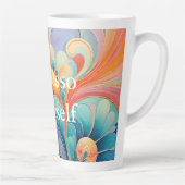 Flora 3 Floral Pastel Latte Mug (Droite)