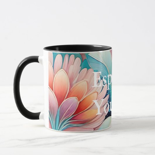 Flora 4 Floral Pastel Combo Mug (Gauche)