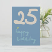 FLORA BLUSH - Carte d'invitation florale d'anniver (Debout devant)