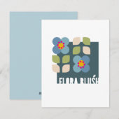 FLORA BLUSH - Carte d'invitation florale moderne (Devant / Derrière)