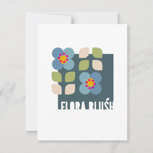 FLORA BLUSH - Carte d'invitation florale moderne