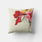 Flora Botanica Waterverf Flowers Burlap Kussen (Achterkant)