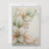Flora Botanical Elegant Garden Wedding Invitation (Dos)