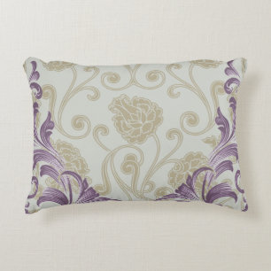 Flora Brazilia blauwgroen roze quatrefolie flora Decoratief Kussen