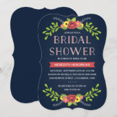 flora | Bridal Shower-uitnodiging Kaart (Voorkant / Achterkant)