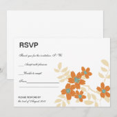 Flora - Cartes RSVP (Devant / Derrière)