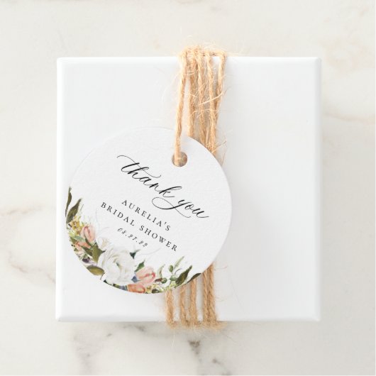 flora dank u bedankjes labels (In situ)