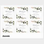  flora dank u vierkante sticker (Vel)