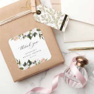  flora dank u vierkante sticker