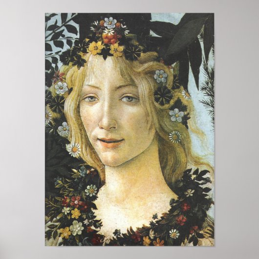 Flora (details van Primavera) Botticelli Fine Art Poster (Voorkant)