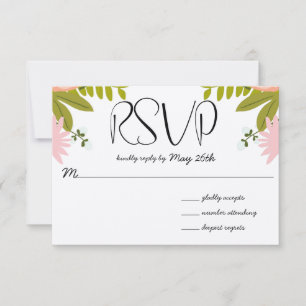 Flora en fauna Invitation RSVP