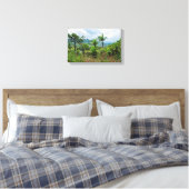 Flora en landschap van de bergen van de luquillo canvas afdruk (Insitu (Slaapkamer))