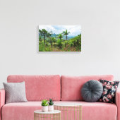 Flora en landschap van de bergen van de luquillo canvas afdruk (Insitu (Woonkamer))