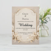 Flora Faire-part de mariage (Debout devant)