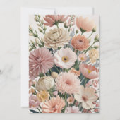 Flora Faire-part de mariage (Dos)