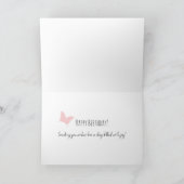 Flora Fantasy Fine Art Birthday Kaart (Binnen)