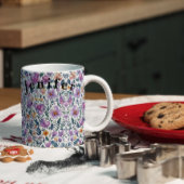 Flora Fleurs Aquarelle Vector Mug café blanc