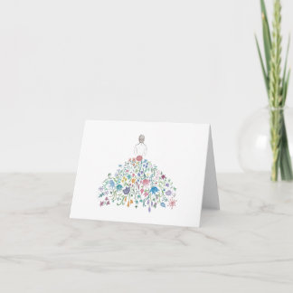 Flora gevouwen notitie Kaart