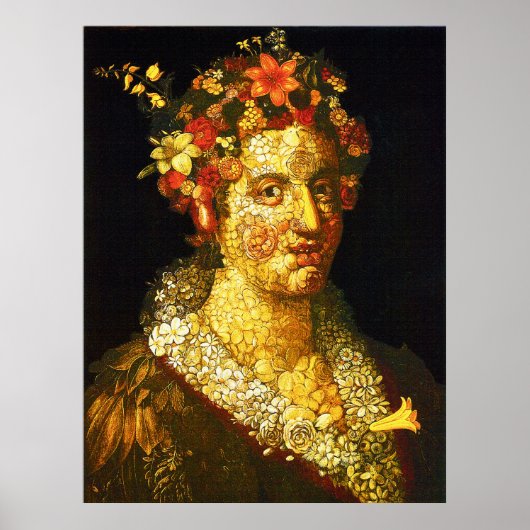Flora - Giuseppe Arcimboldo Poster (Voorkant)