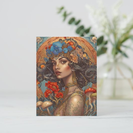 Flora Goddess, Carte postale de poste (Debout devant)