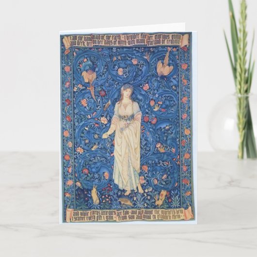 Flora Godin van de bloemen Kaart (Voorkant)