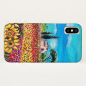 FLORA IN TUSCANY/Fields, papavers en zonnebloemen Case-Mate iPhone Case (Achterkant (horizontaal))