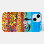 FLORA IN TUSCANY/Fields, papavers en zonnebloemen Case-Mate iPhone Case (Achterkant (horizontaal))