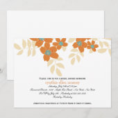 Flora - invitations Fêtes des mariées (Devant / Derrière)