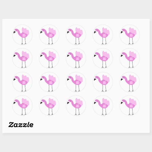 Flora Le Sticker Flamant rose (Feuille)