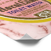  flora Lila toiletwateretiket Poster (Hoek)