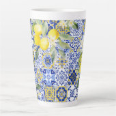 Flora mediterránea Citrus Lemon Latte Mug (Devant)