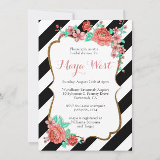  flora met Glitter-uitnodigingen Kaart