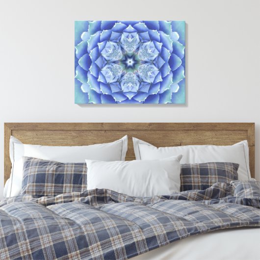 Flora Muse Mandala Canvas Afdruk (Insitu (Slaapkamer))