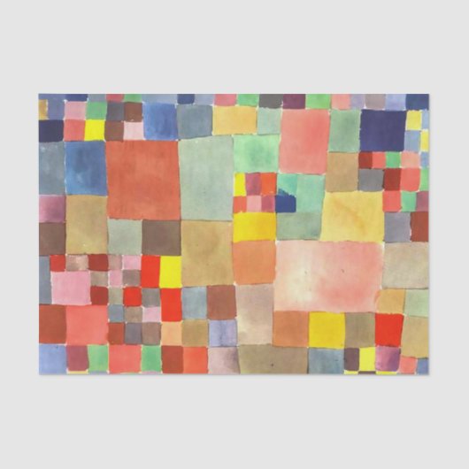 Flora on Sand van Paul Klee, Abstracte kunst Tissuepapier (Voorkant)