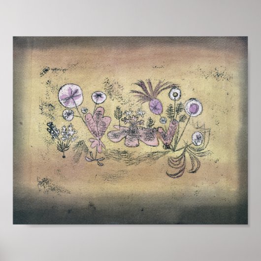 Flora : Paul Klee 1924 Poster (Voorkant)