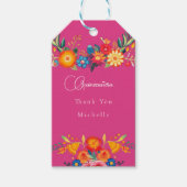 Flora - Quincinera Cadeau Label Cadeaulabel (Voorkant)