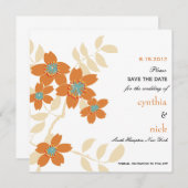 Flora - save the date Kaarten (Voorkant / Achterkant)