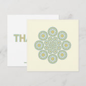 Flora Solara Merci votre carte en Olive et Orange (Devant / Derrière)