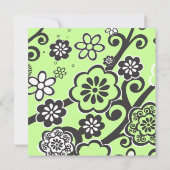 Flora Star Aqua Bat Mitzvah Uitnodiging (Achterkant)